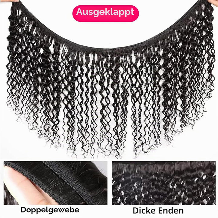 human hair Brasilian Kinky Curly Bundles 3 Bundles 80g/Bundle (Total 240g), 12x12x12 Inches, Natural