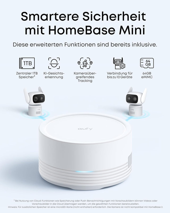 eufy Überwachungskamera C31 kabelgebunden 2-Kamera-Set, Überwachungskamera | Farbnachtsicht, ohne Ab