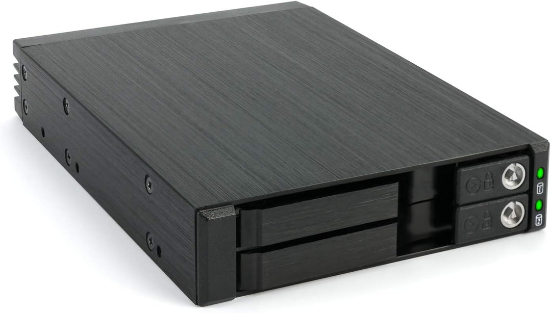 FANTEC MR-25DUAL 2,5" SATA + SAS HDD/SSD Wechselrahmen, 2512, schwarz