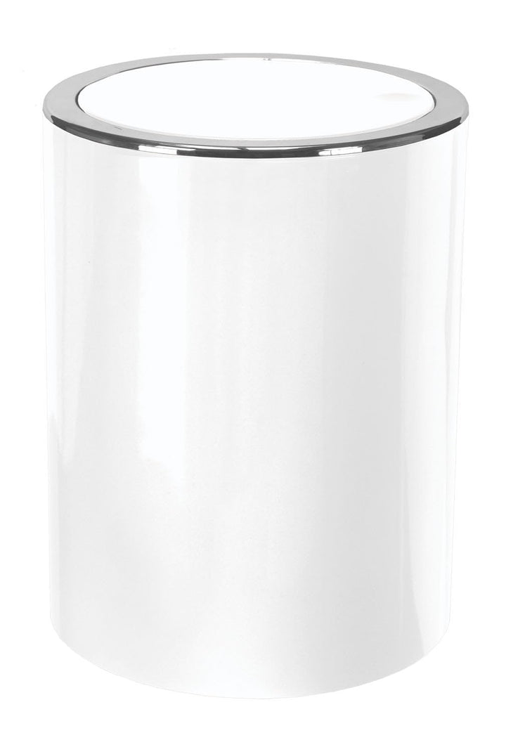 Kleine Wolke Kosmetikeimer Clap, ABS, Schneeweiss, 5 Liter Länge 19 cm x Breite 19 cm x Höhe 24,5 cm