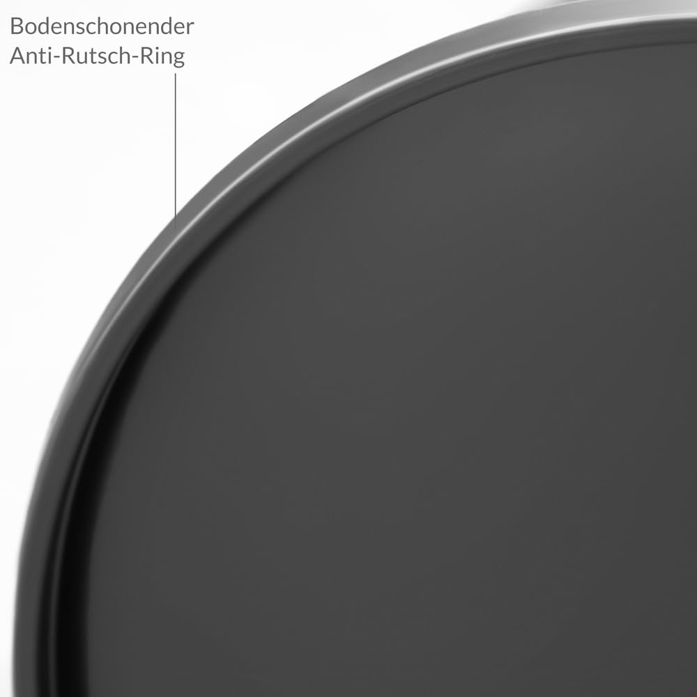 Monzana® Mülleimer Küche mit Sensor 40L Edelstahl USB Ladekabel Berührungslos Deckel Hygienisch Papi