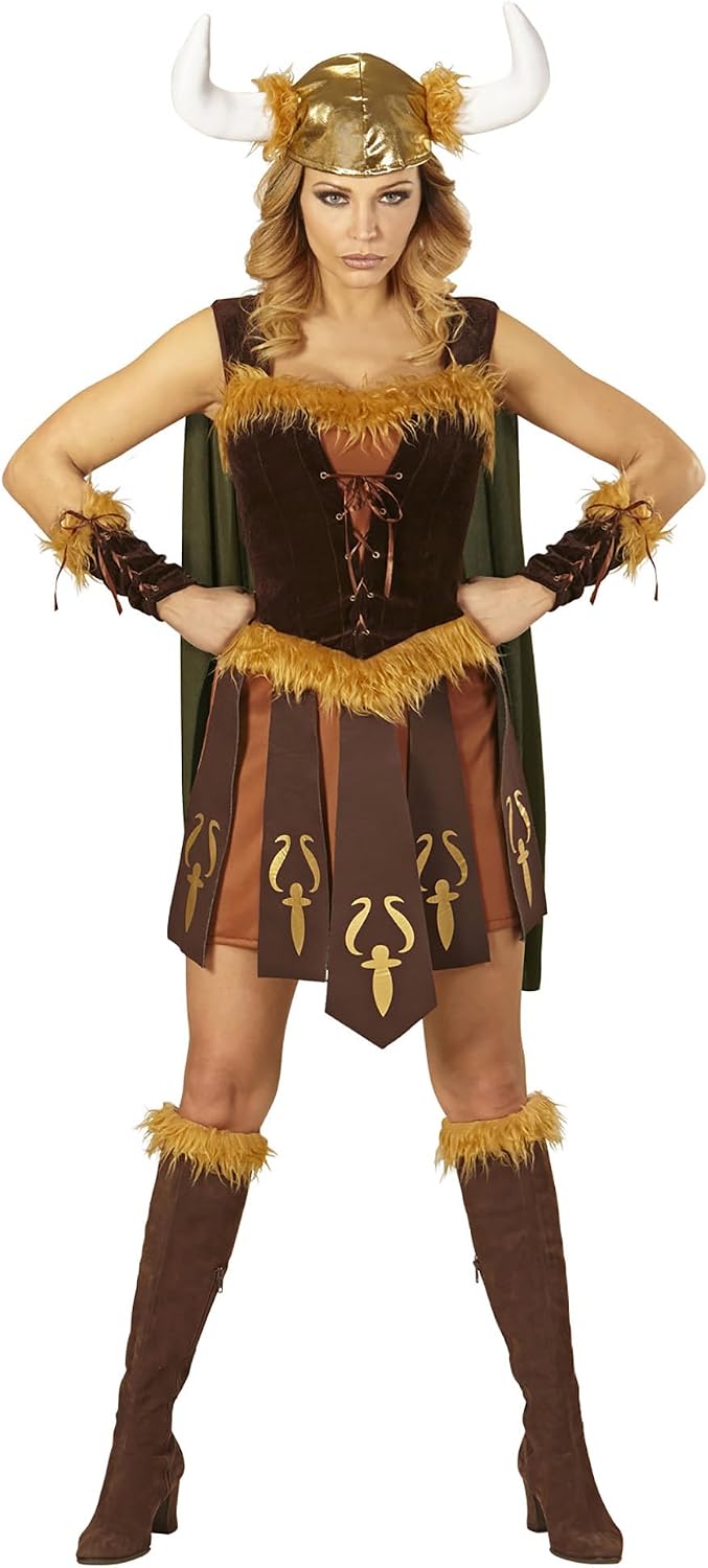 W WIDMANN MILANO Party Fashion - Kostüm Wikinger, Kleid, Viking, Krieger, Faschingskostüme, S