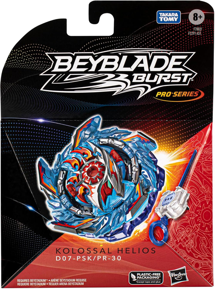 Beyblade Burst Pro Series Kolossal Helios Starter Pack Rotationsshirt mit Launcher, Spielzeug für Ju