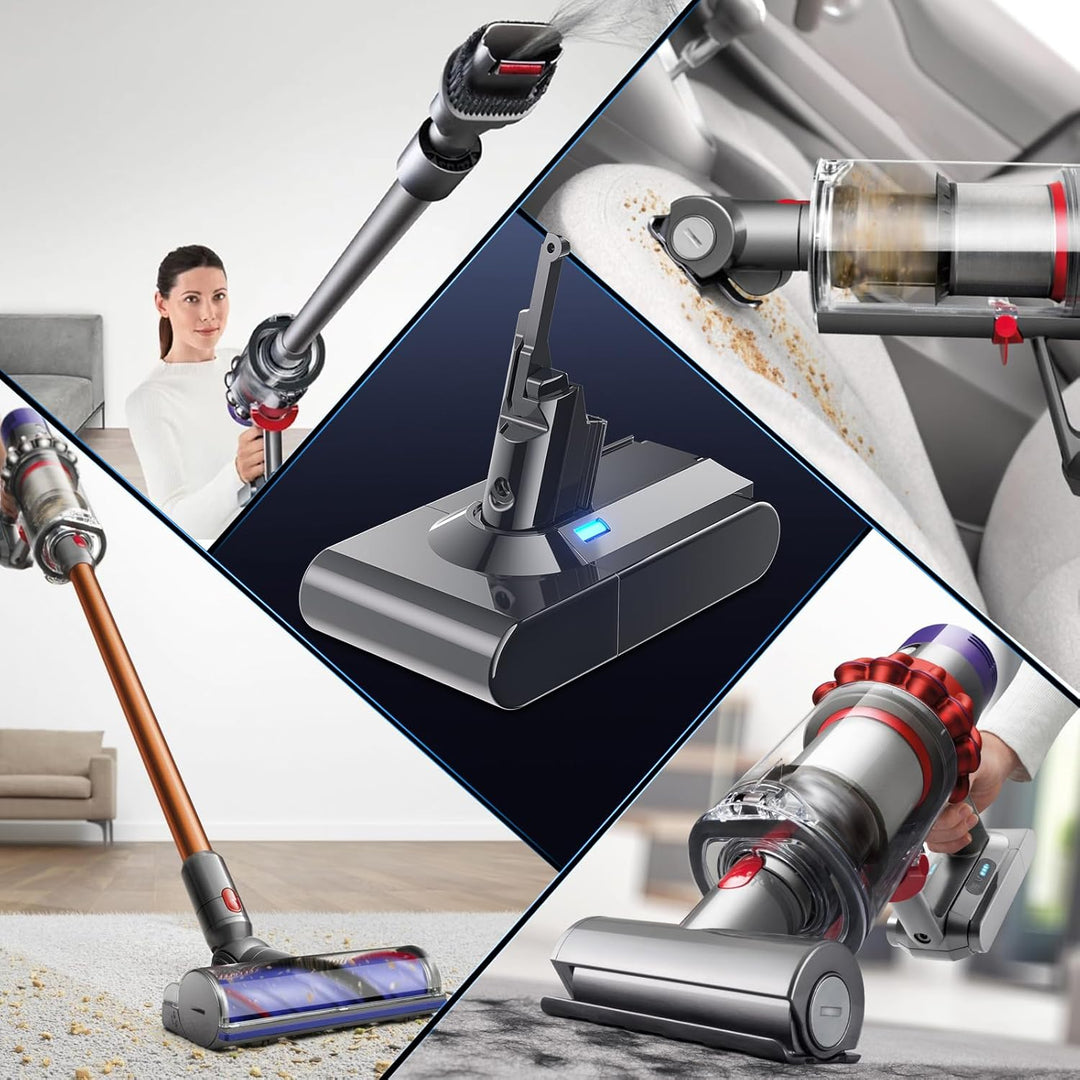 Akku für Dyson V8, Powtree Ersatzakku für Dyson SV10 Kompatibel mit V8 Absolute Animal Fluffy Motörh