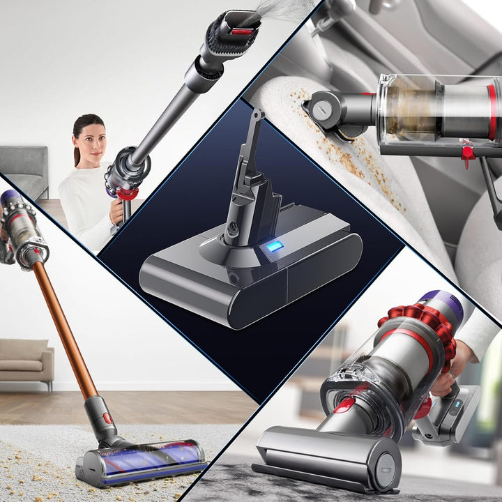 Akku für Dyson V8, Powtree Ersatzakku für Dyson SV10 Kompatibel mit V8 | Animal Absolute Motörhead E