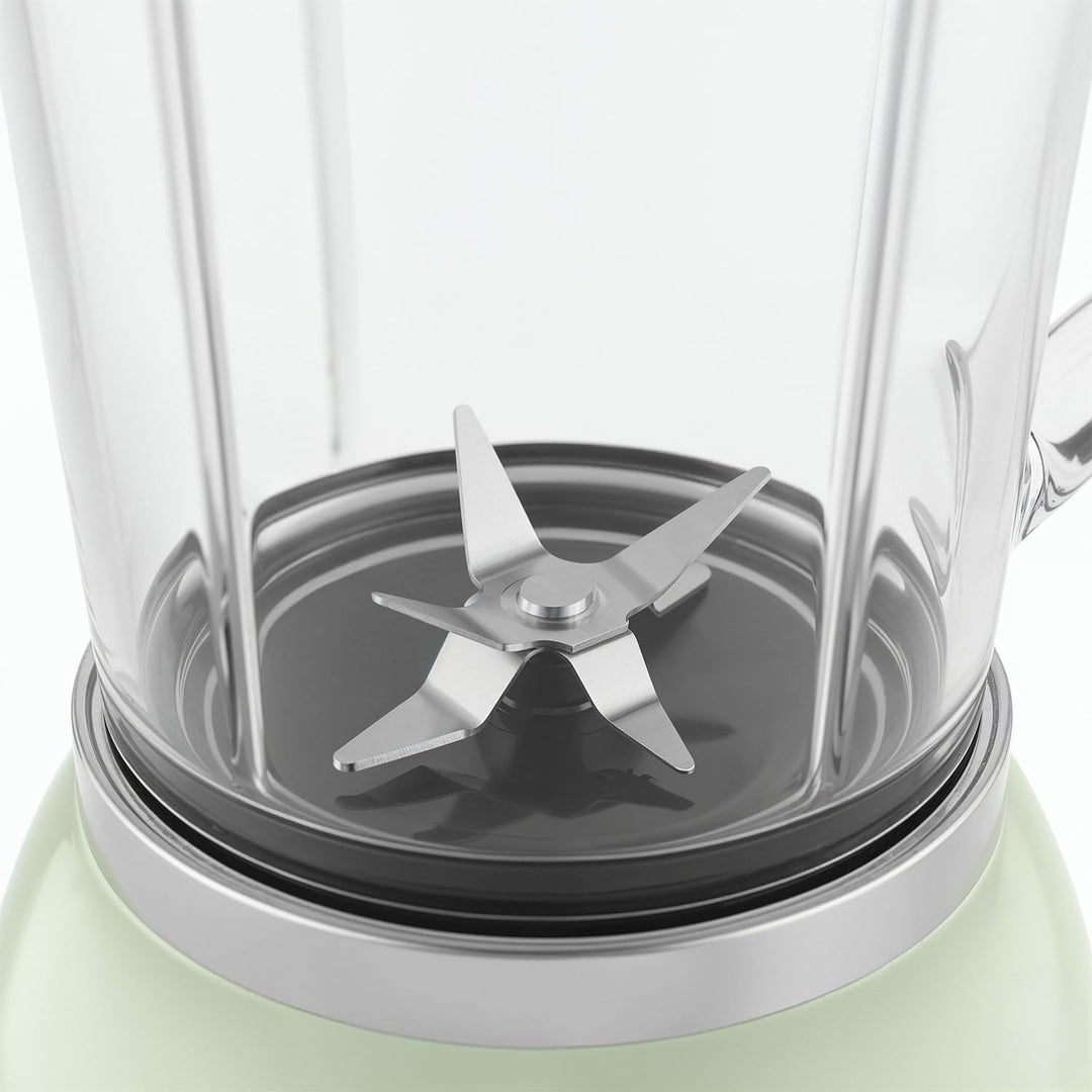 SWEISS Blender Smoothie Vintage MXV7, 2 Geschwindigkeiten und Pulsfunktion, 6 Edelstahlklingen, 1,5-