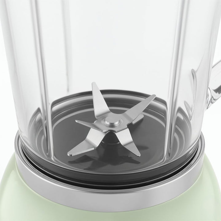 SWEISS Blender Smoothie Vintage MXV7, 2 Geschwindigkeiten und Pulsfunktion, 6 Edelstahlklingen, 1,5-