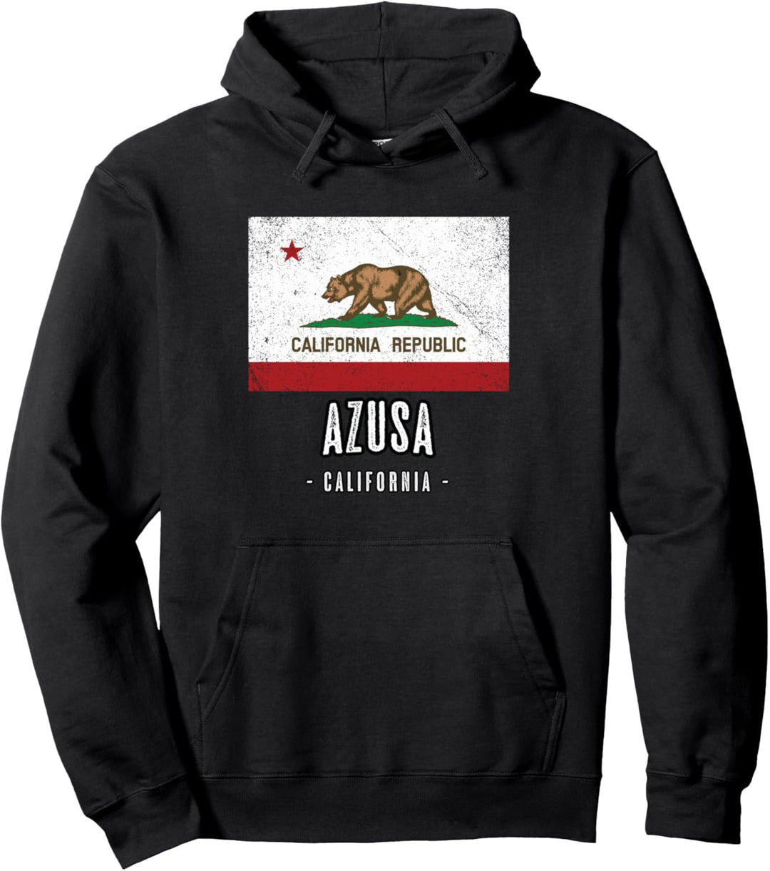 AZUSA California | Stadt CA USA, Kalifornien Flagge - Pullover Hoodie