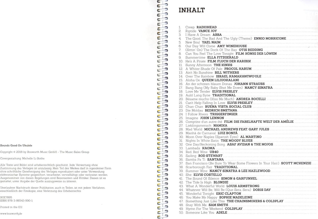 Sounds Good On Ukulele - 50 Songs Created For The Ukulele - Songbook mit Dunlop Plek