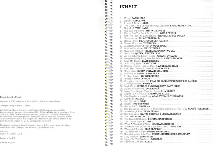 Sounds Good On Ukulele - 50 Songs Created For The Ukulele - Songbook mit Dunlop Plek