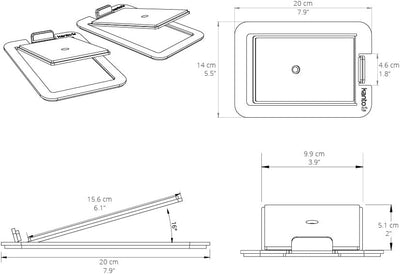 Kanto-S4 Desktop Lautsprecher-Ständer für mittlere Lautsprecher White, White