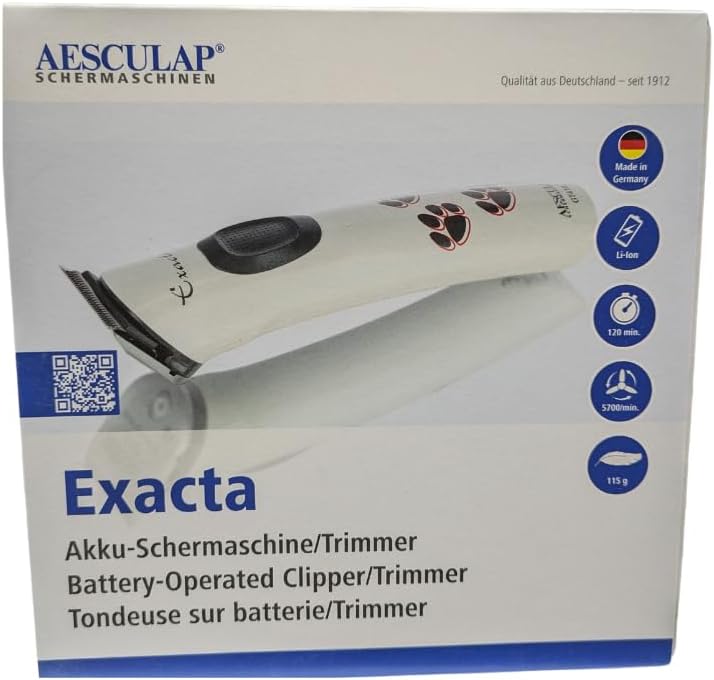 aesculap SCHERMASCHINE EXACTA KABELLOS NEUES Modell 2019 MIT STÄRKEREM LI-ION