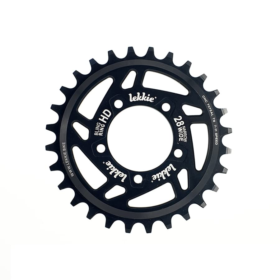 windmeile | Lekkie Bling Ring Kettenblatt, 28T, für Bafang BBS03 BBSHD, Kettenring, Chain Ring, Fahr