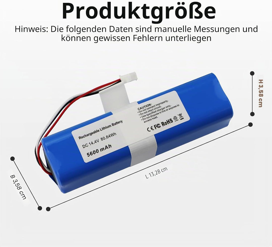K KYUER 5600mAh Rechargeable Saugroboter Akku für HONITURE Q6/Q6 Pro AIRROBO T10+/T20+ Ultenic T10/T
