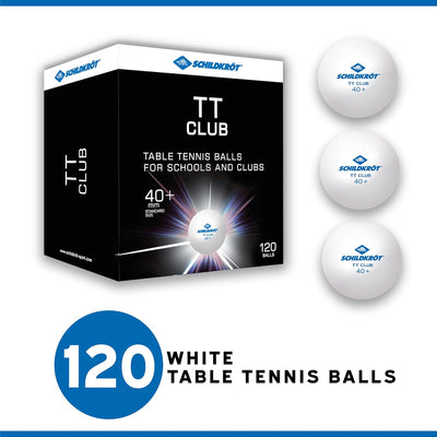 Donic-Schildkröt Tischtennisball TT-Club, Trainingsball in Poly 40+ Qualität, 120 Stk. im Grosskarto
