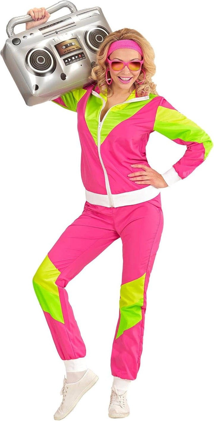 W WIDMANN MILANO Party Fashion - Trainingsanzug, 80er Jahre Outfit, Jogging, Bad Taste, Faschingskos