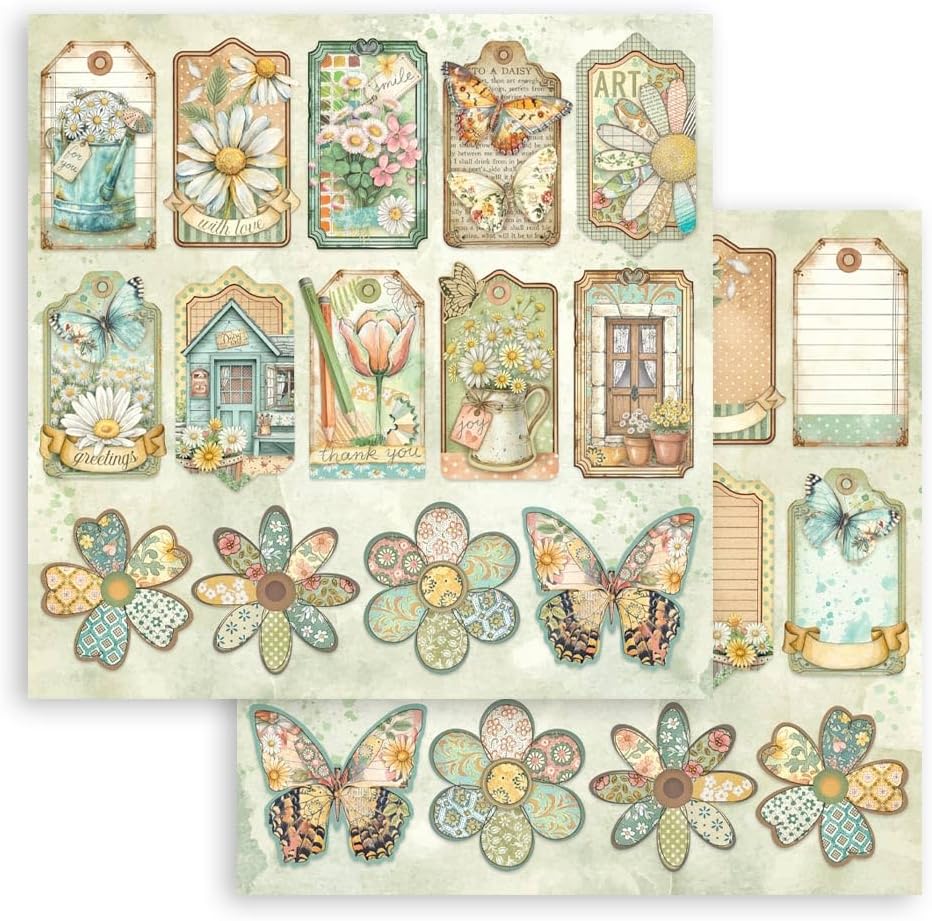 Stamperia - Scrapbook Paper Pad for Scrapbooks, Albums, Cards, Bullet Journals and More, Acid Free,