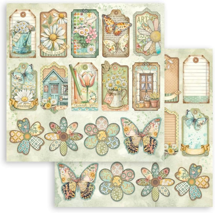 Stamperia - Scrapbook Paper Pad for Scrapbooks, Albums, Cards, Bullet Journals and More, Acid Free,