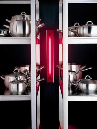 Alessi Mami Flache Kasserolle, Edelstahl, Silber, 28 cm Silber 28 cm, Silber 28 cm