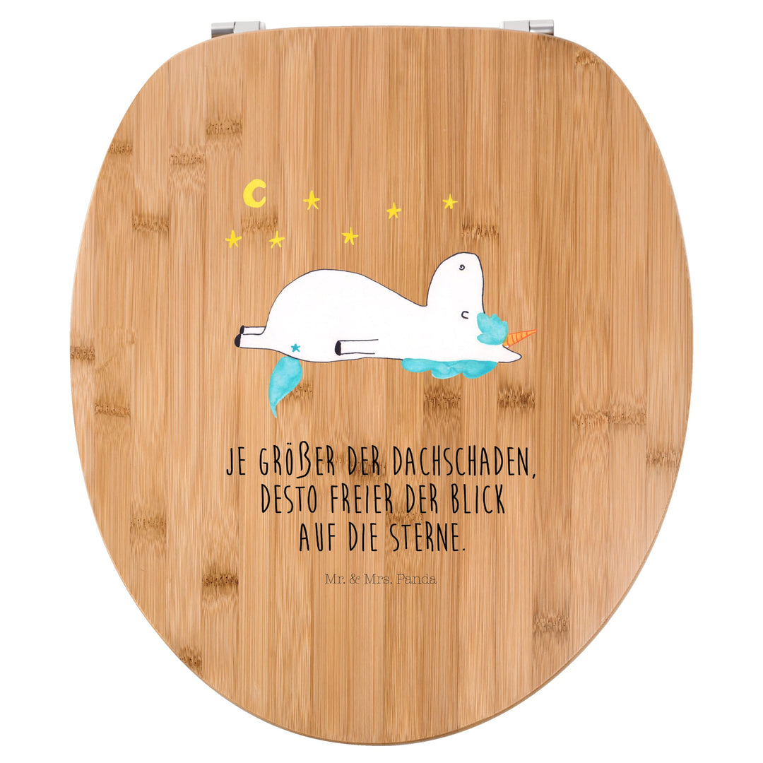 Mr. & Mrs. Panda Motiv WC Sitz Einhorn Sternenhimmel - Geschenk, Pegasus, Toilette, Klodeckel, Einho