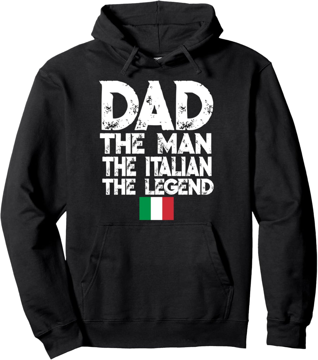 Papa der Italiener Die Legende Vatertagsflagge Pullover Hoodie