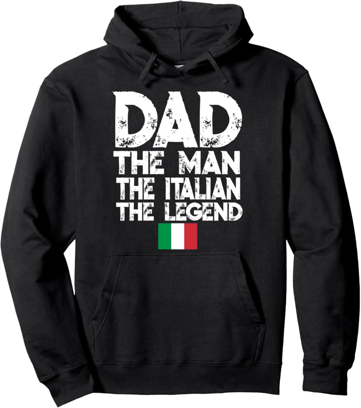 Papa der Italiener Die Legende Vatertagsflagge Pullover Hoodie