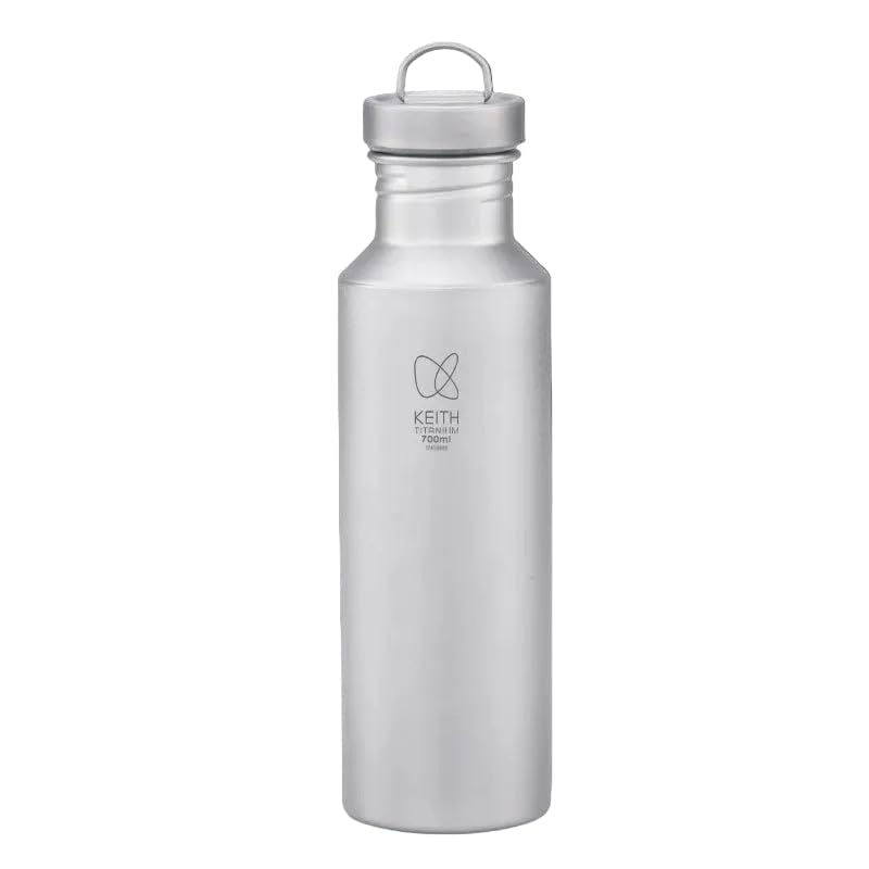 Keith Titanium Wasserflasche für Outdoor Camping Titan Sport Wasserkocher 700ml, 700ml