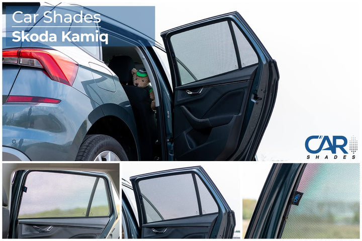Satz Car Shades (Hintertüren) kompatibel mit Skoda Kamiq 2019- (2-teilig)