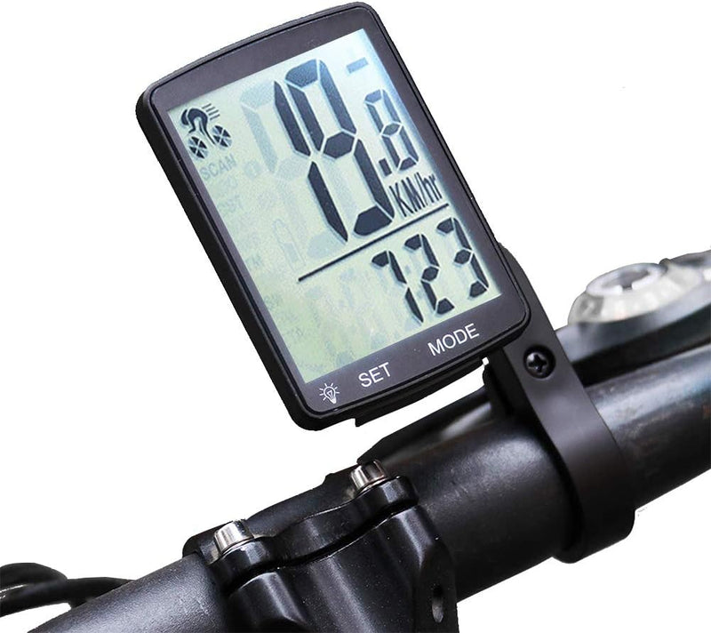 Dricar Fahrradcomputer Drahtlos Wasserdicht LCD Backlight Grossbildschirm Fahrradtacho Radcomputer T