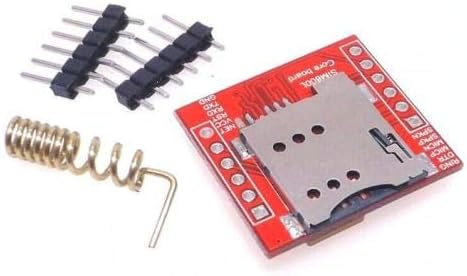 TECNOIOT 5pcs SIM800L GPRS GSM Module PCB Antenna SIM Board Quad Band