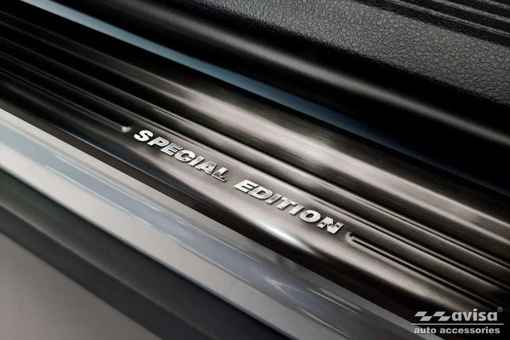 Avisa Black Stainless Steel Door sill Protectors Compatible with Nissan Qashqai III 2021- - 'Special