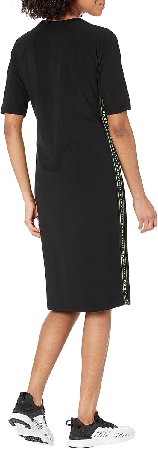 DKNY Damen Dropout Logo Sneaker Dress Lssiges Kleid S Zest, S Zest