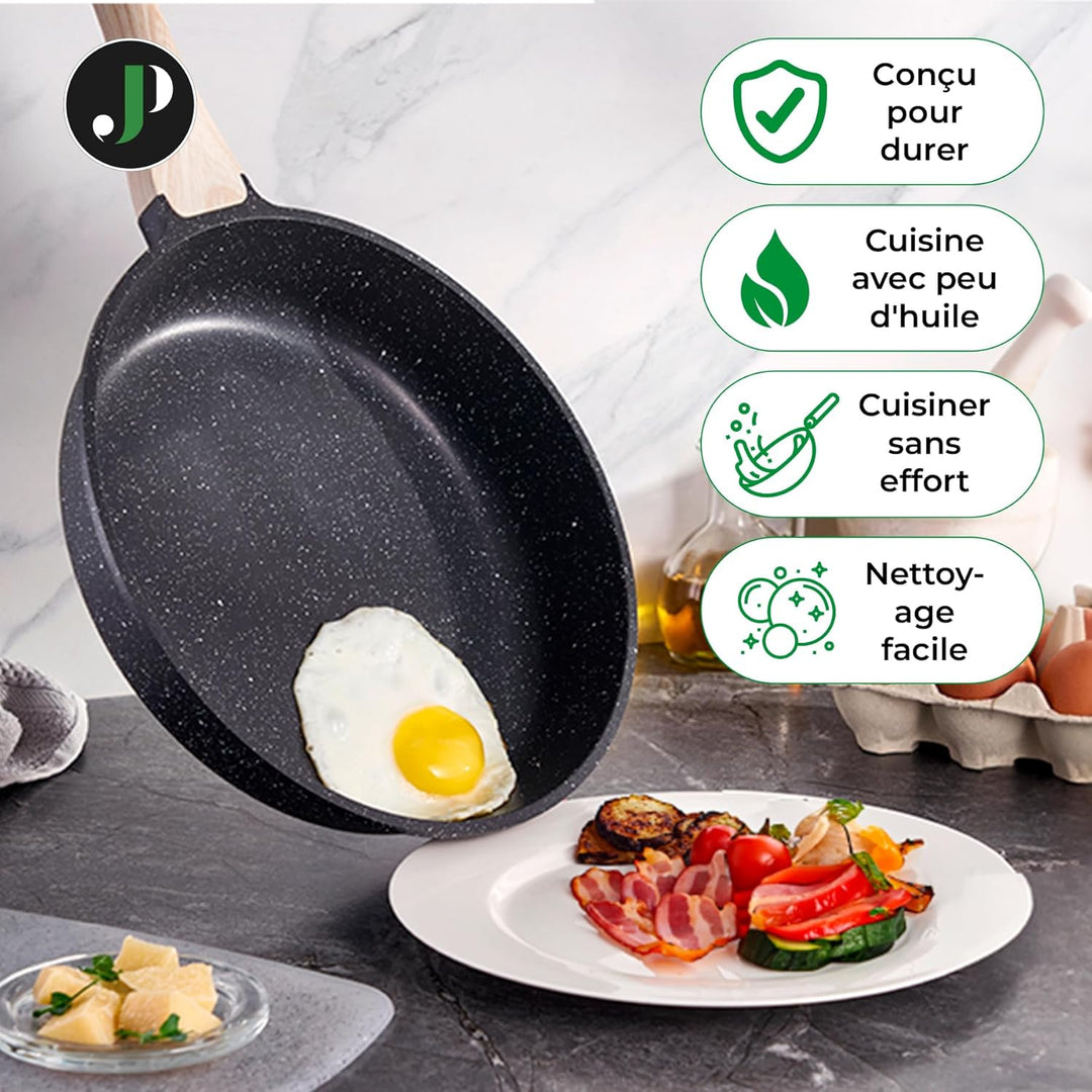 Just Perfecto Pfannen-Set, 2-teilig, 20/24 cm, Induktionsgeeignet, Antihaftbeschichtung, PFAS und PF