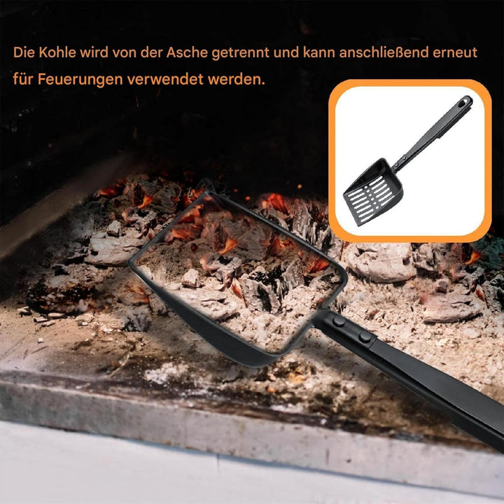 Kohlenschaufel Hohler Kaminschaufel Aus Eisen Metall Kamin Aschenschaufel Hitzebeständige Ofenschauf