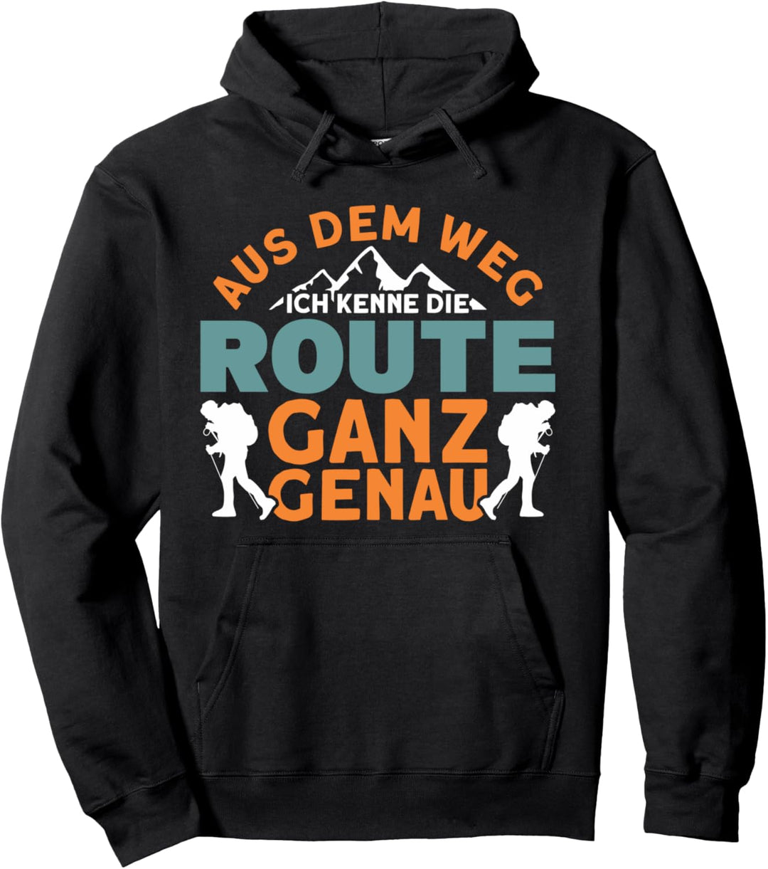 Wanderfreunde Aus Dem Weg Ich Kenne Die Route Wandern Pullover Hoodie
