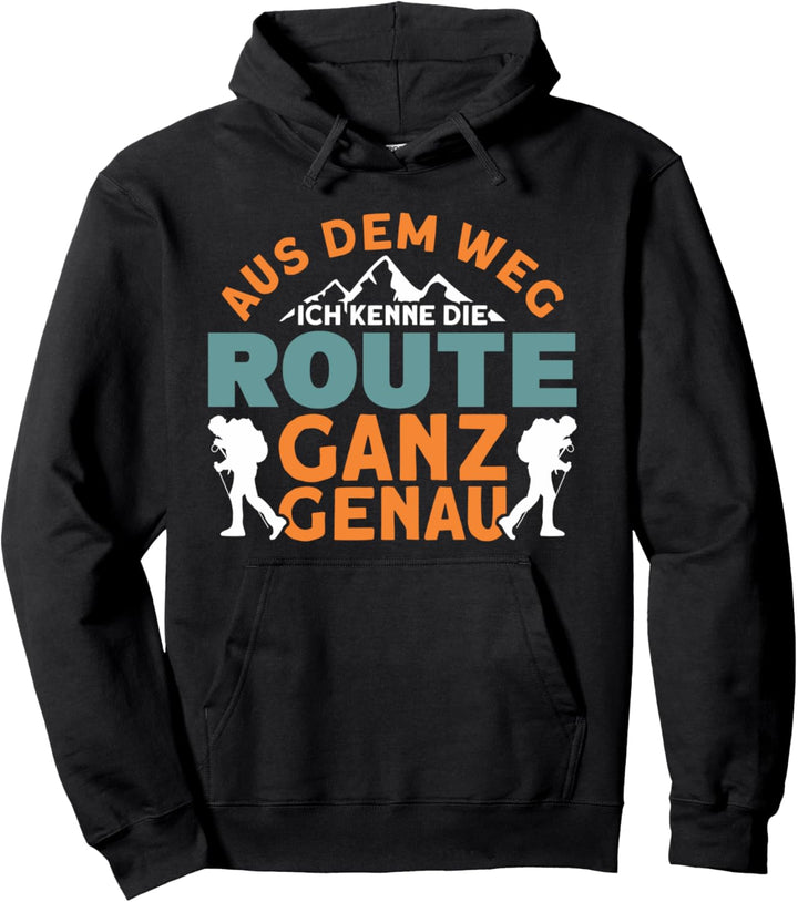 Wanderfreunde Aus Dem Weg Ich Kenne Die Route Wandern Pullover Hoodie