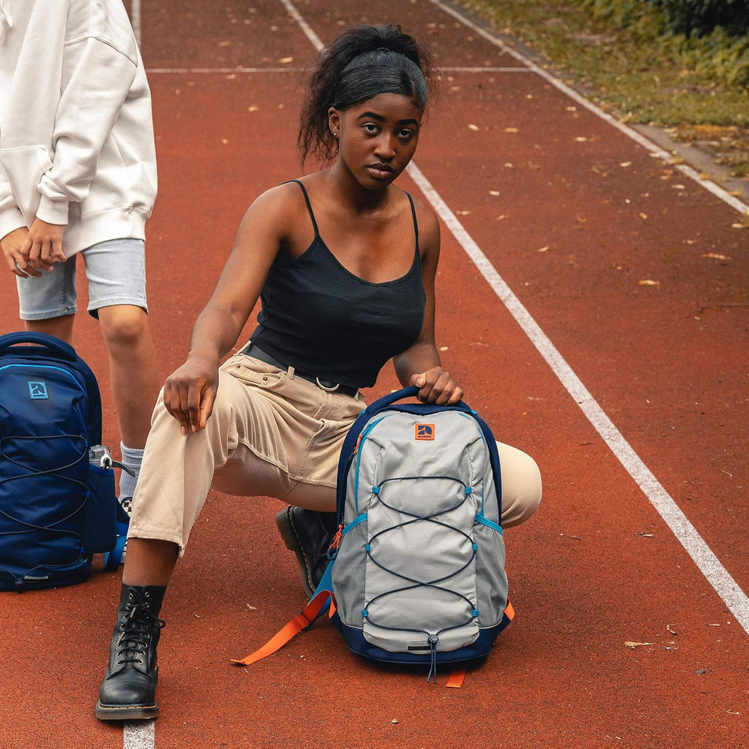 AUDETIC Schulrucksack Mädchen & Jungen Teenager - AERO - Ergonomischer Rucksack mit vielen Fächern f