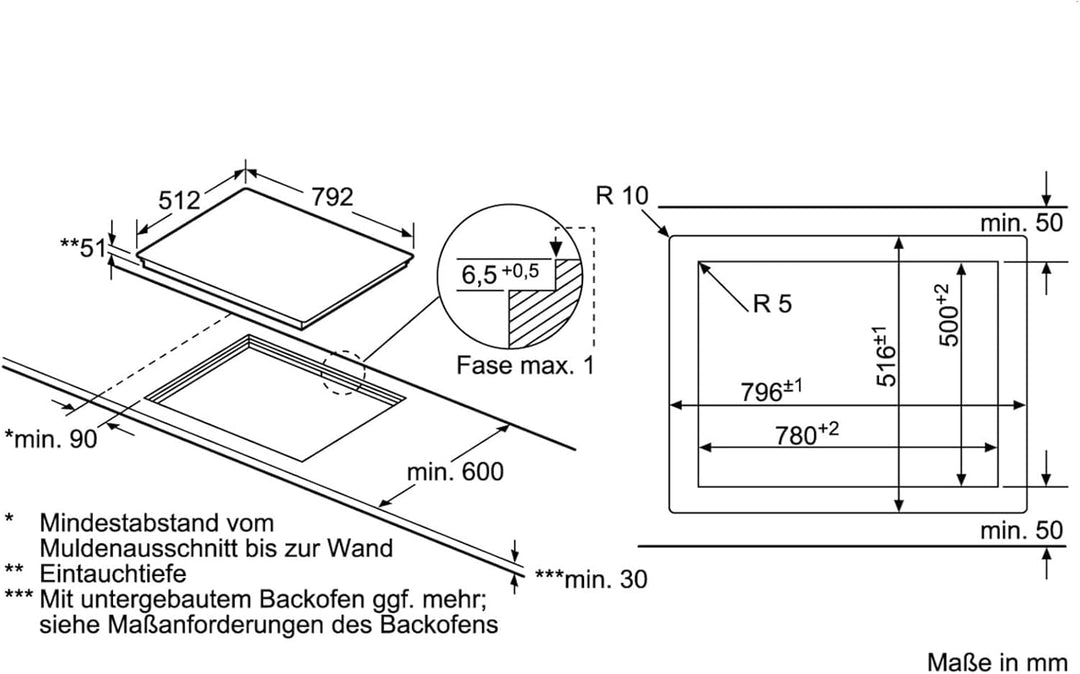 Siemens ET801LMP1D iQ500 Kochfeld Elektro / Ceran/Glaskeramik / 79,2 cm / Timer mit Ausschaltfunktio