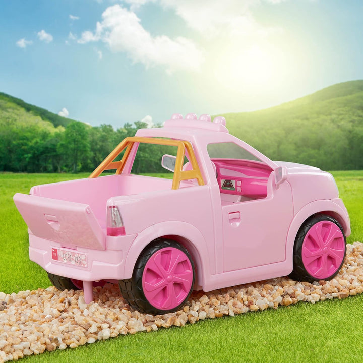 Lori - Ride &amp; Shine Pickup Truck - Rosa - Pick-Up Truck für Mini-Puppen - Rosa Auto für 15 cm Puppen