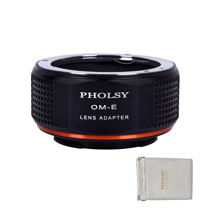 PHOLSY OM auf E Mount Adapter, Objektivadapter Kompatibel mit Olympus Zuiko OM Objektiv auf Sony E K
