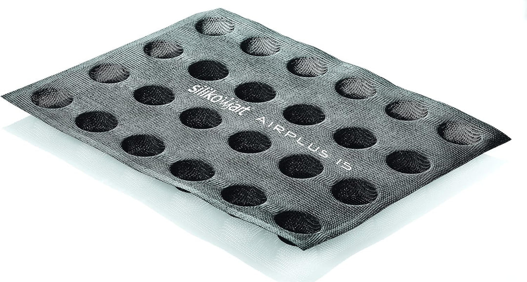 Silikomart 70.515.20.0065 mikro - perforierte Silikonformen, Silicone, Schwarz AIR PLUS 15, AIR PLUS