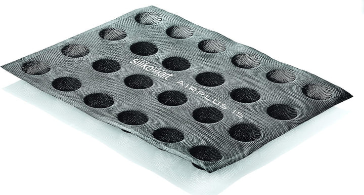 Silikomart 70.515.20.0065 mikro - perforierte Silikonformen, Silicone, Schwarz AIR PLUS 15, AIR PLUS