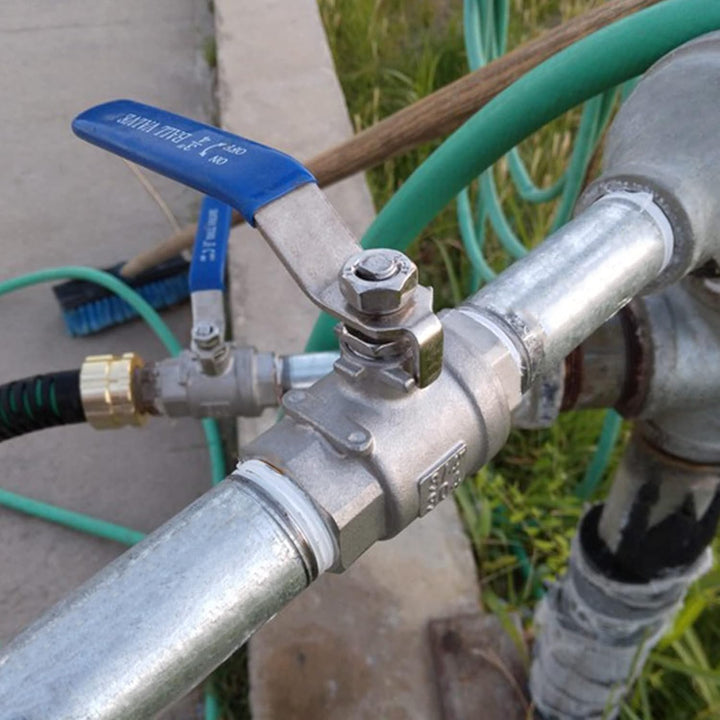 ERGAOBOY 1 Stück 1-1/4" BSP-Innengewinde Hochleistungs-Kugelhahn mit vollem Durchgang aus Edelstahl