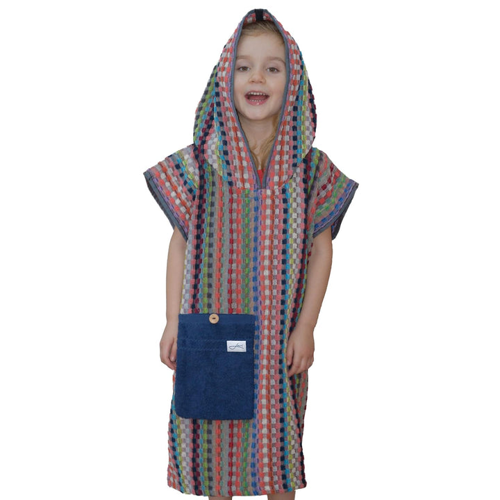 Badeponcho Kinder - Surfponcho Made in Germany - Unisex - Bequem & weich - perfekte Passform | Lou-i