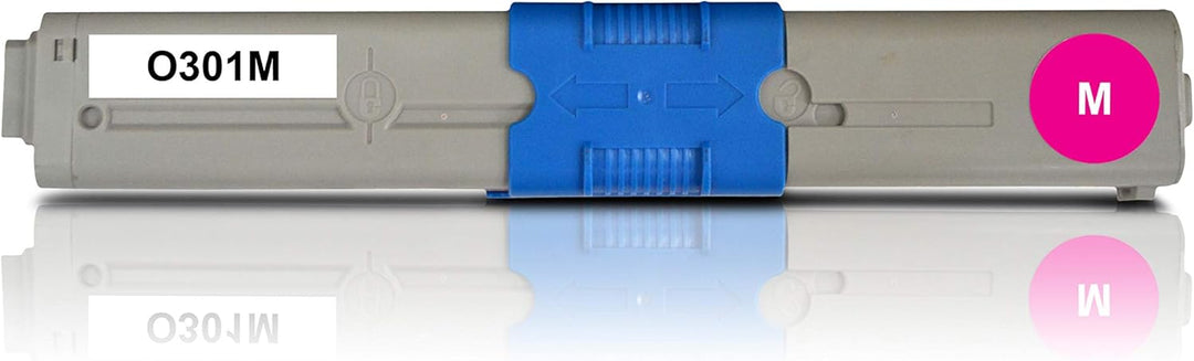 4 Toner kompatibel zu Oki 44973536 44973533 44973534 44973535 Schwarz, Cyan, Magenta, Gelb für C301