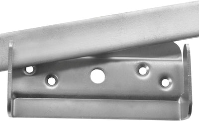 Connex Gartendoppeltor-Überwurf - 325 x 54 mm - Edelstahl rostfrei / Überwurf / Schlagladen-Überwurf