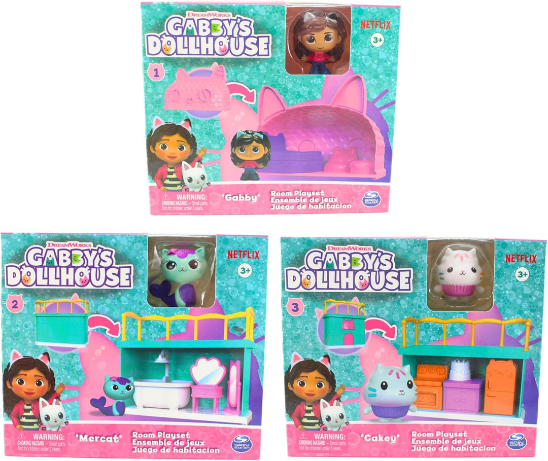 Gabby's Dollhouse Figuren- und Spielset-Bundles – (Set mit allen 8 Stück), Set mit allen 8 Stück