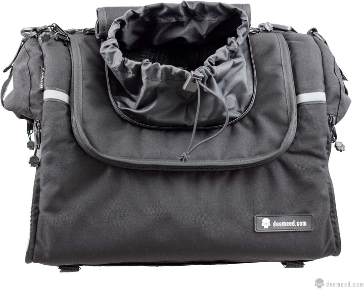 DEEMEED PETBAG Motorradtasche für Hunde und Katzen(2-5 kg), wasserdicht, tragbar, dreifach belüftet,