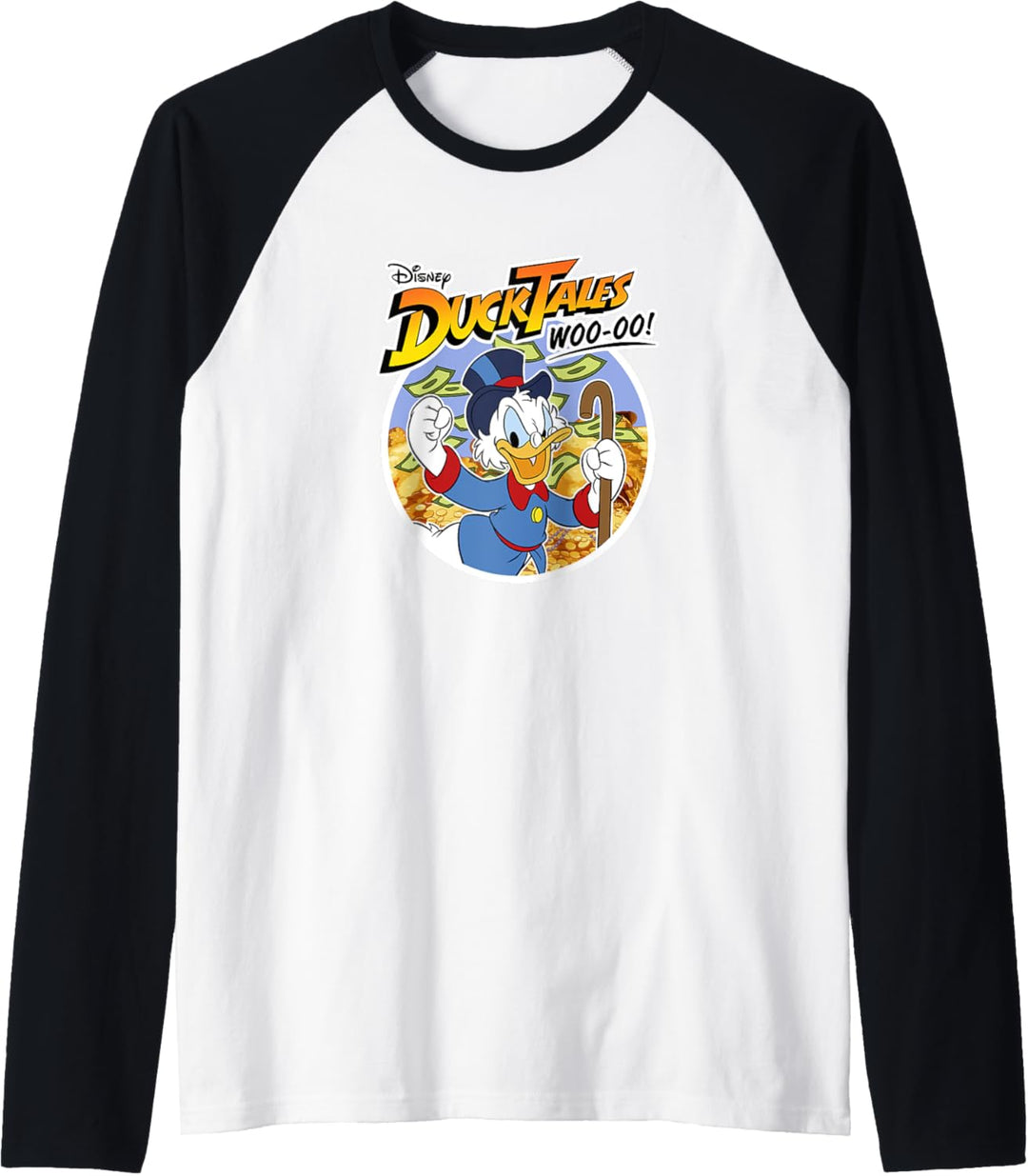 Disney Duck Tales Uncle Scrooge McDuck Woo-oo! Raglan