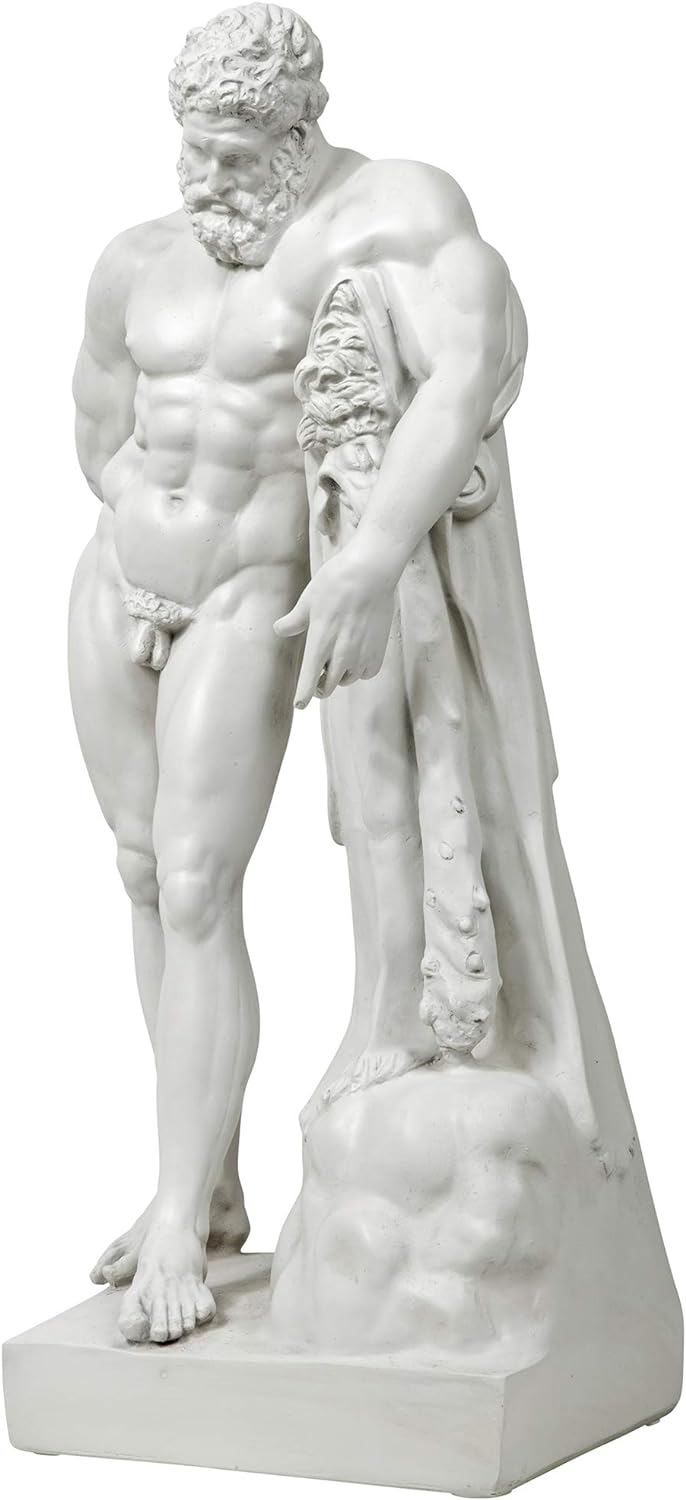 Design Toscano Herkules-Statue von Farnese, 28 x 38 x 76 cm Large Single, Large Single